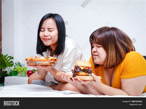 Two Fat Girls Eat Image And Photo Free Trial Bigstock
