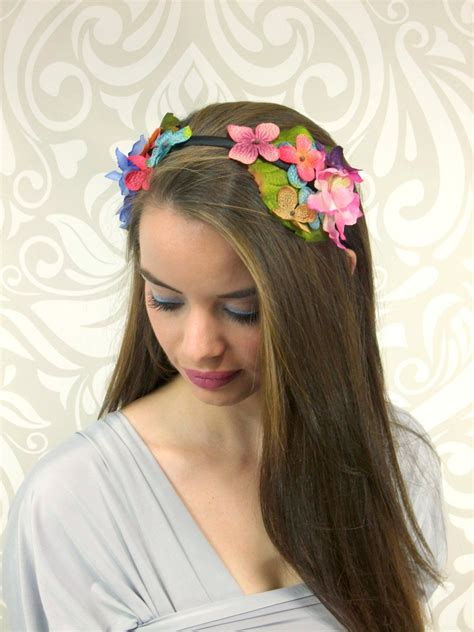 Woodland Fairy Headband Free Usa Shipping Flowercrown Etsy Hair
