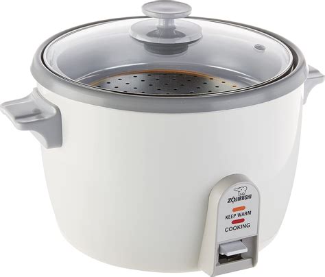 Amazon Com Zojirushi Nhs Cup Uncooked Rice Cooker White Home