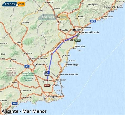 Cheap Alicante To Mar Menor Trains Tickets From 760 €