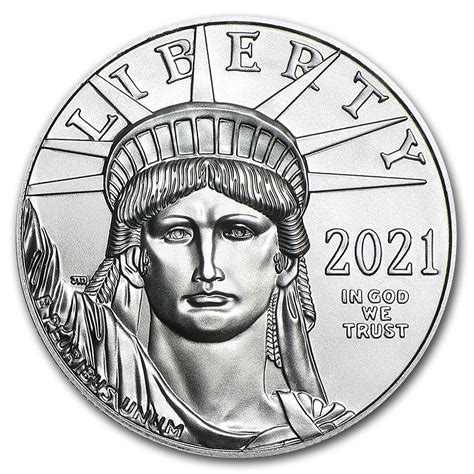 2021 1 Oz American Platinum Eagle Bu Silvergold Express