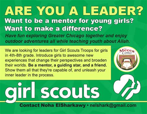 Become A Troop Leader For The Girl Scouts The Mecca Center