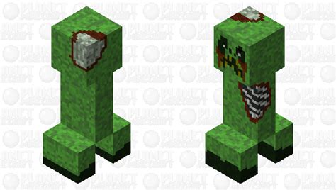 Creepy Realistic Creeper Minecraft Mob Skin