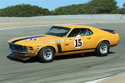 Parnelli Jones Driving His 1970 Trans Am Champion Mustang Ford Mustang