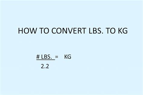 How To Convert From Pounds To Kilograms And Kilograms To Pounds