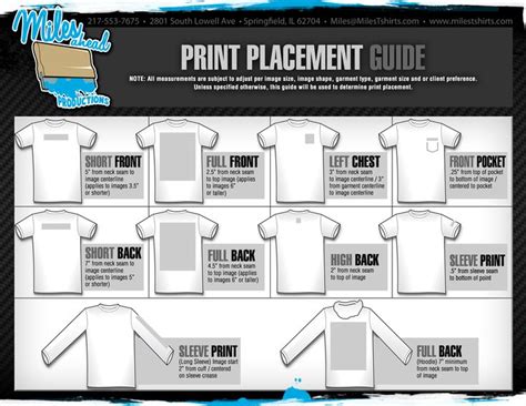 cricut t shirt design size chart