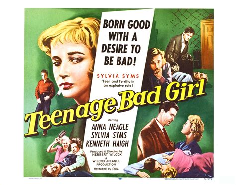 Uk Movie Posters Teenage Bad Girl Juvenile Delinquent B Movie