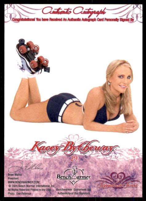 Bench Warmer Signature Series Autographs Silver Foil Kacey