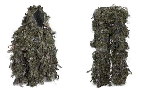 Hybrid Woodland Camouflage Ghillie Suit Lightweight