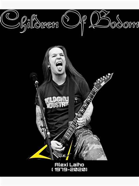 Rip Alexi Laiho Children Of Bodom Essential Poster For Sale By