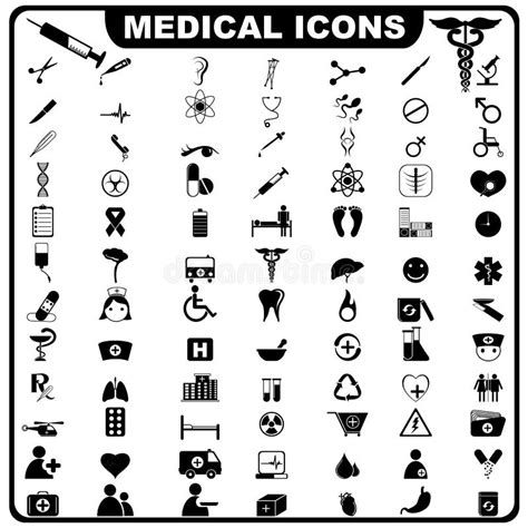 Complete Medical Packaging Symbols Stock Vector Illustration Of Business Graphics 22283799