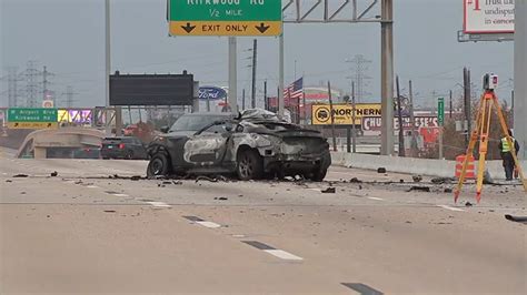 Deadly Houston Crash Driver Dies After Slamming Into 18 Wheelers