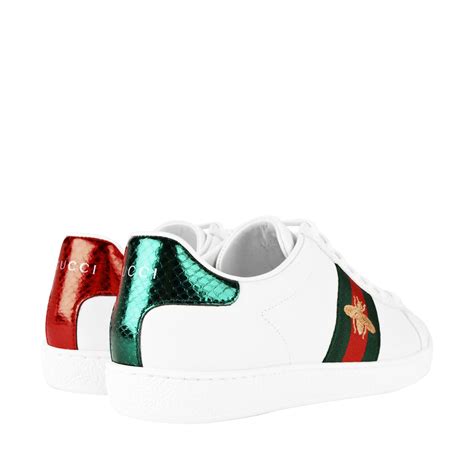 Gucci New Ace Bee Embroidered Trainers Cruise Fashion