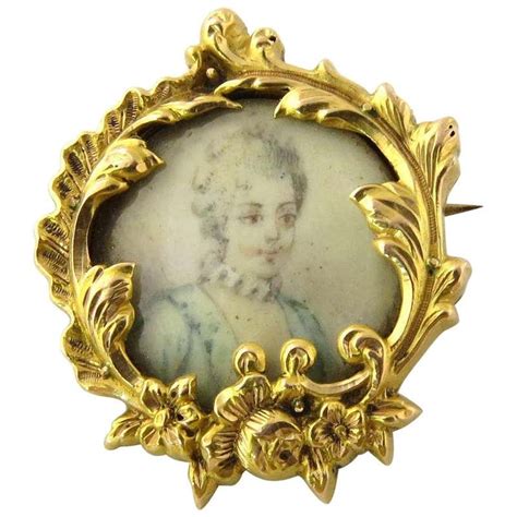 Victorian Portrait 800 Silver Pin Brooch Pendant For Sale At 1stdibs