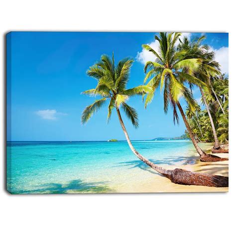 designart tropical beach photography seascape canvas print overstock 11327380 photo