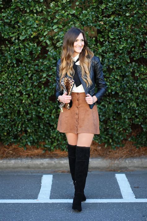 Over The Knee Boots Suede Skirts