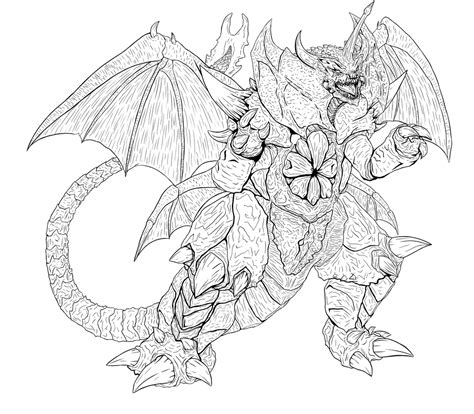 Coloringonweb.com is the site for cash advance. Godzilla Vs King Ghidora - Free Coloring Pages