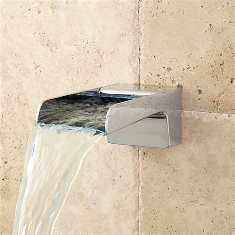 As it spins, beads rattle inside to stimulate hearing. Jaxson Waterfall Tub Spout - Tub Faucets - Bathroom