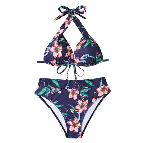 joau two piece bikini swimsuit sexy bathing suits halter triangle tops string bikini sets