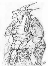 Dragonborn Drago Anthro Drachen Coloriser Disegnare Ritter Schizzo Pretos Tatouage Esquisse Personaggio Sugestões ескізи Patreon Vivanco Konzept Zoltan Boros Gabor sketch template