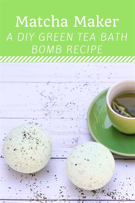Matcha Maker A Homemade Green Tea Bath Bomb Recipe For Beginners