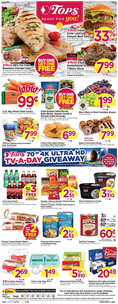 Tops Friendly Markets Current Weekly Ad 0920 09262020 Frequent