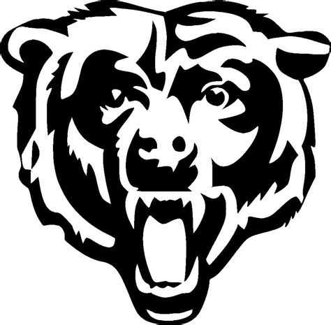 Chicago bears logo black background. chicago bears bear logo - Clip Art Library