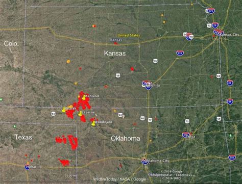 Fires In Kansas Oklahoma And Texas Burn Hundreds Of Thousands Of Acres Wildfire Today
