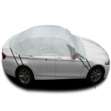 Kadooria Safe View Half Car Cover Top Waterproof Windproof Dustproof Windshield Cover Snow