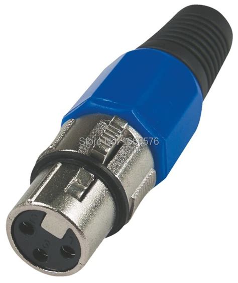 Wholesale 50 Pcslot Xlr Female 3pin Audio Cable Connector Solder Type