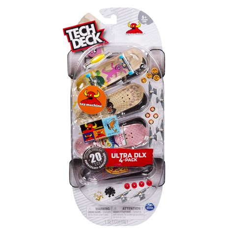 Tech Deck 96mm Fingerboards 4 Pack Toy Machine