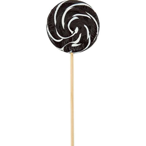 Large Black Swirly Lollipops 6ct Party City