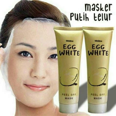 Saya Menjual Asker Egg White Peel Off Mask Egg White Masker Putih