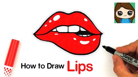 step by step drawing lips draw space