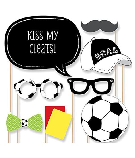 Goaaal Soccer Photo Booth Props Kit 20 Count Buy Goaaal Soccer