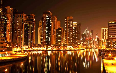 Noche Dubai Imágenes De Las Ciudades Y Países Para La Tableta Dubai