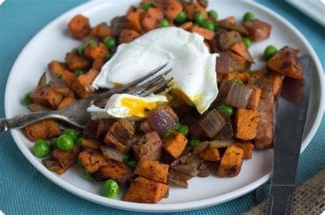 Sweet Potato Hash With Poached Eggs Brunch Recipe