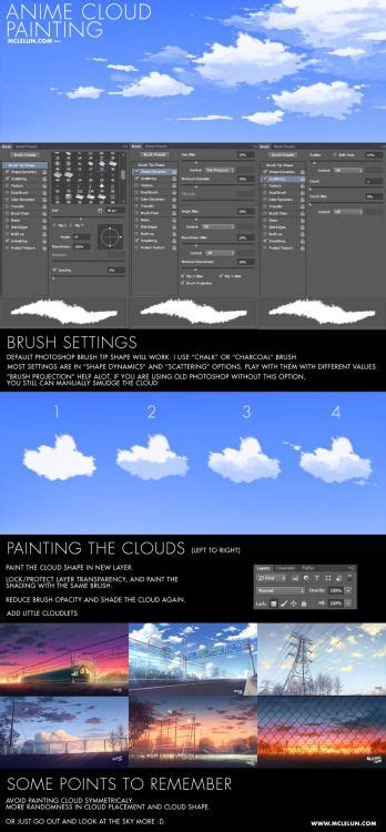 Anime Cloud Painting By Mclelun Cloud Painting Digital Art Tutorial