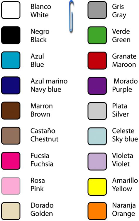 Los Colores En Ingles Y Español Para Niños Material Para Maestros