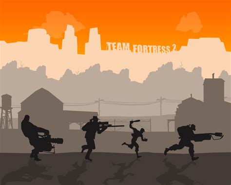 Silhouette Team Fortress 2 Wallpaper