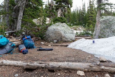 Camping In Rocky Mountain National Park At Pear Lake