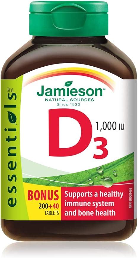 Jamieson Vitamin D3 1000 Iu Amazonca Health And Personal Care