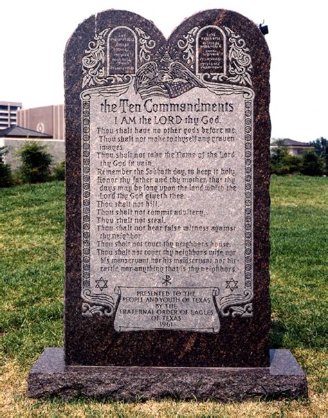 The ten commandments (also known as the decalogue) are ten laws in the bible that god gave to this command is against making an idol, a visible representation of god. Decalogue