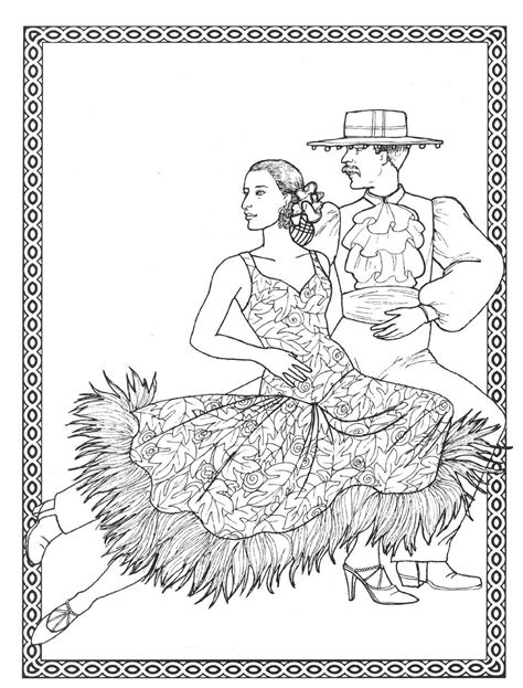 Dancers Coloring Book Costumes For Coloring Coloring Books Book