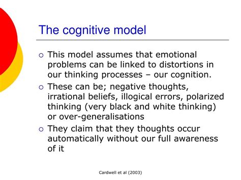 Ppt The Cognitive Model Powerpoint Presentation Free Download Id