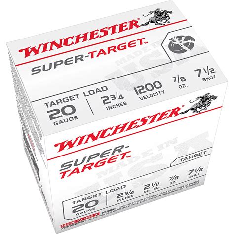 Winchester Target Load 20 Gauge 75 Shotshells 25 Rounds Academy