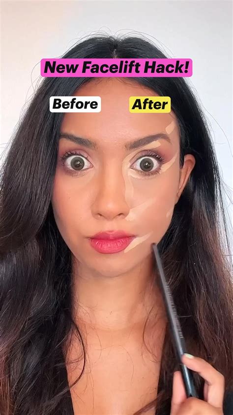 how to fake a face lift with makeup face lift concealer hack tutorial artofit