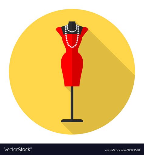 Download Fashion mannequin flat icon Royalty Free Vector Image
