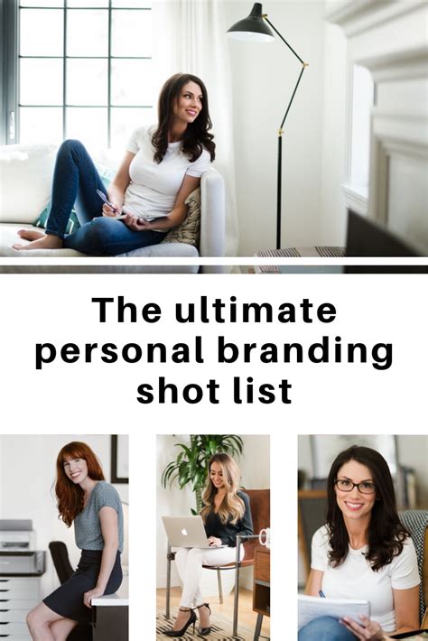 Free Personal Branding Photography Shot List Personal Branding