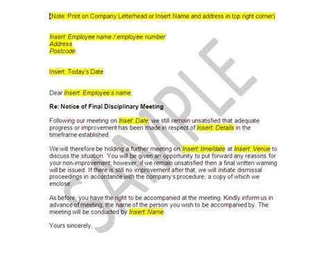 If either party ask for a review of the. Poor Conduct Documents - Disciplinary And Dismissal ...
